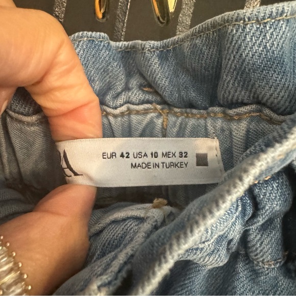 zara paperbag denim jeans - Picture 4 of 4